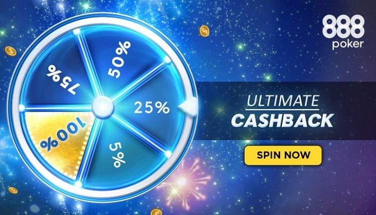 Вращай колесо фортуны и получай до 100% рейкбека в новой акции на 888poker!